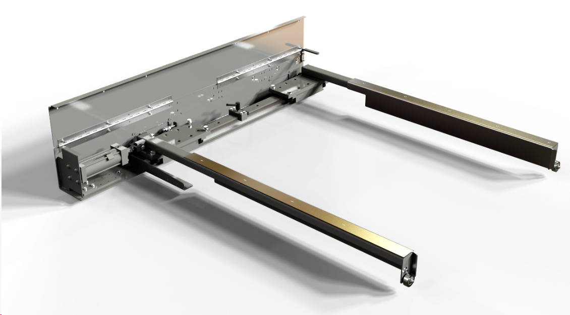 Rake and side compression retrofit for vonGAL palletizers