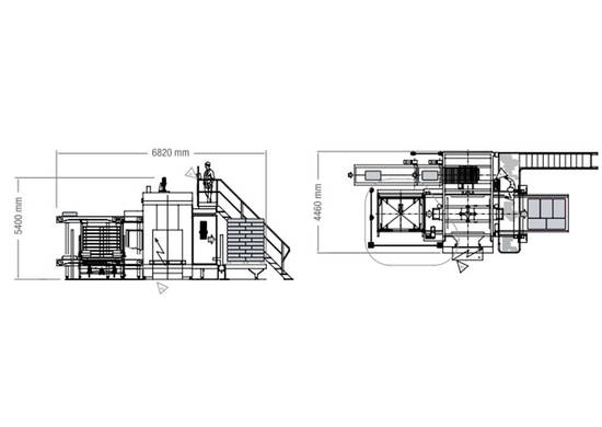 High level gripper head palletiser